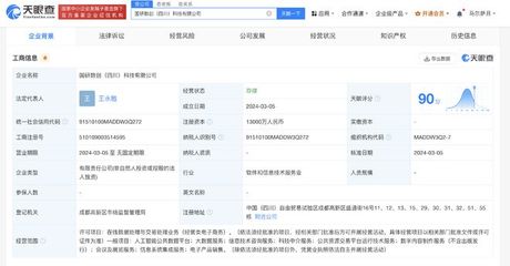國研科技集團(tuán)在四川成立數(shù)創(chuàng)公司 注冊資本1.3億加持科技中介服務(wù)新賽道